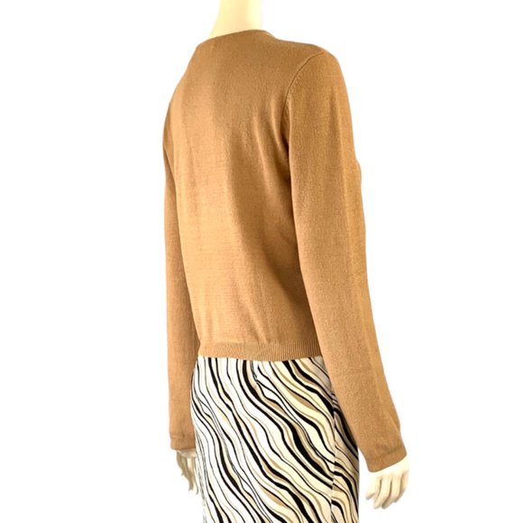 Moda International vintage silk & cashmere crewneck sweater - Picture 8 of 8